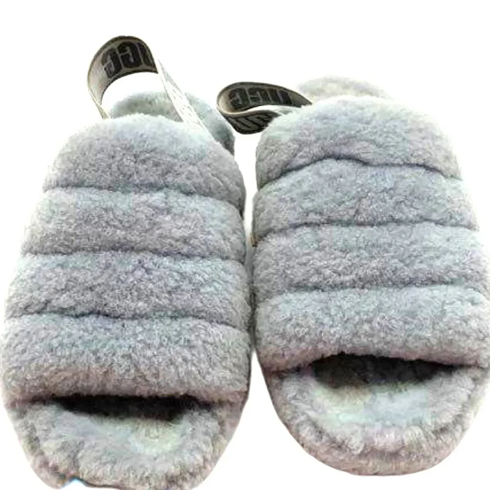 UGG Fluff Yeah Gray Slide - Size 7 - Picture 2 of 6